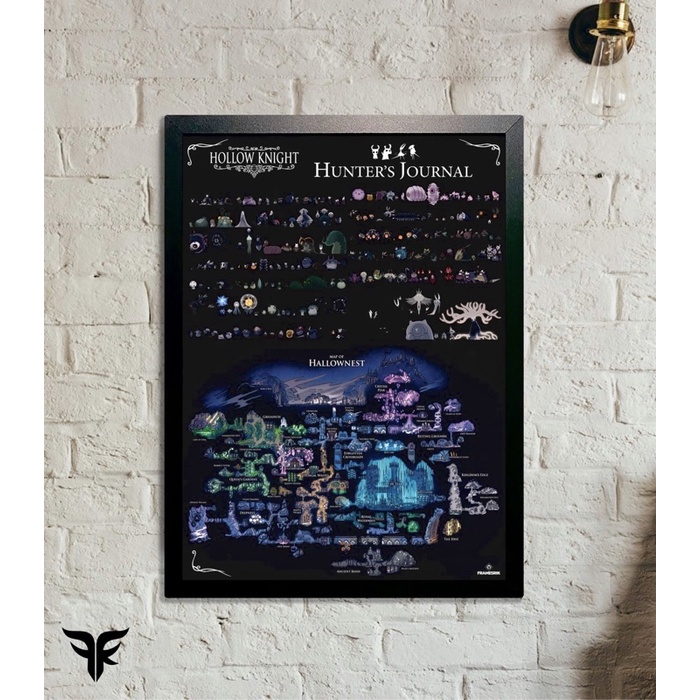 Quadro Hollow Knight (Hunters Journal)