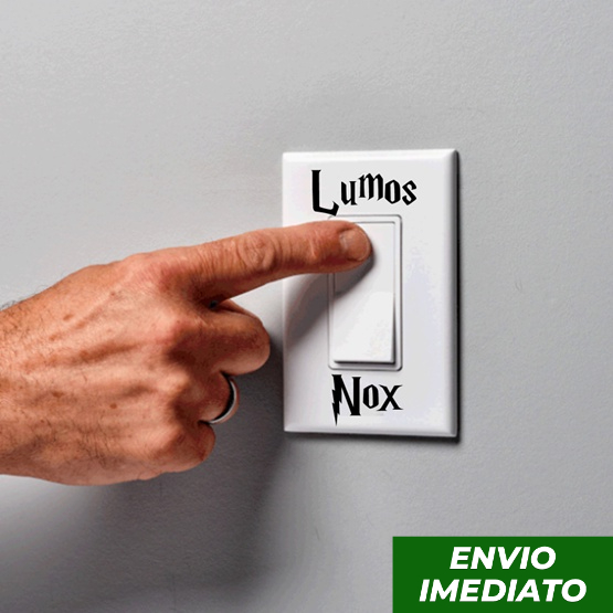 Adesivo de Interruptor - Lumos/Nox - Harry Potter