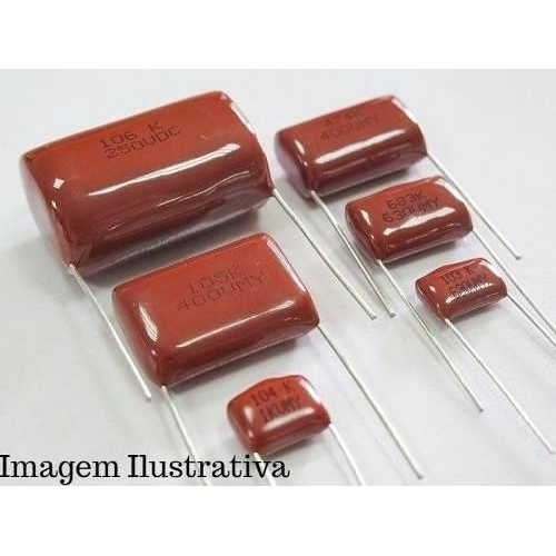 100peças Capacitor Poliester 2m2 X 250v E 100pçs 22k 250v