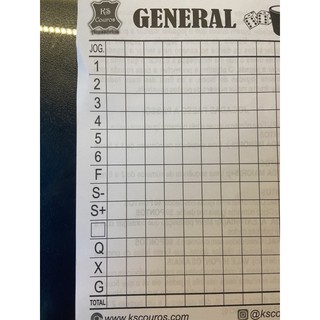 Bloco Para Pontuação de General - 20 folhas | Shopee Brasil