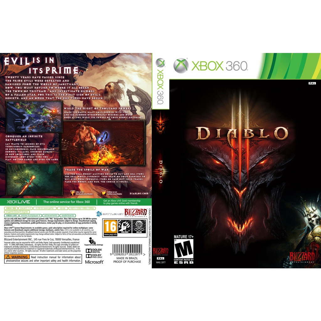 Diablo III - Jeu Xbox One, 360, PC
