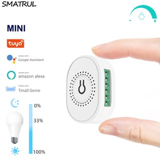 Tuya DIY Mini WiFi Inteligente LED Dimmer SMATRUL Módulo De Luz App Controle Remoto 220 V Lâmpada De Parede Em Off Para Alexa Inicial Do Google em Oferta na Shopee