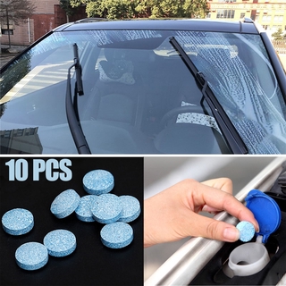 Kit 10 Pastilha Limpa Para-brisas Detergente Limpa Vidros Concentrado Dose única Trata Reservatório Até 4 Litros