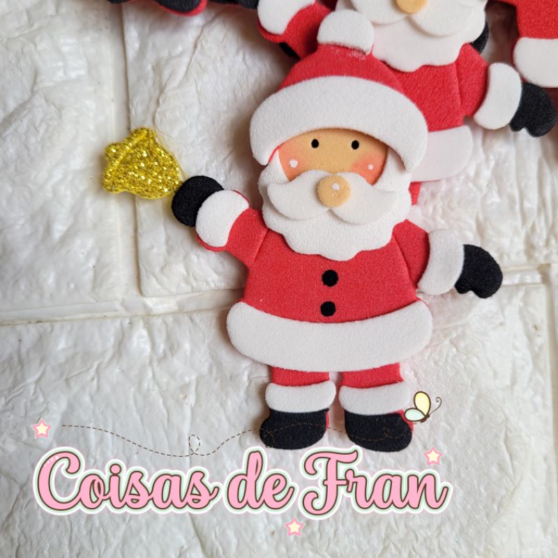 20 Apliques Noel em EVA- lembrancinha natal, decoração natal, natal, papai  noel | Shopee Brasil