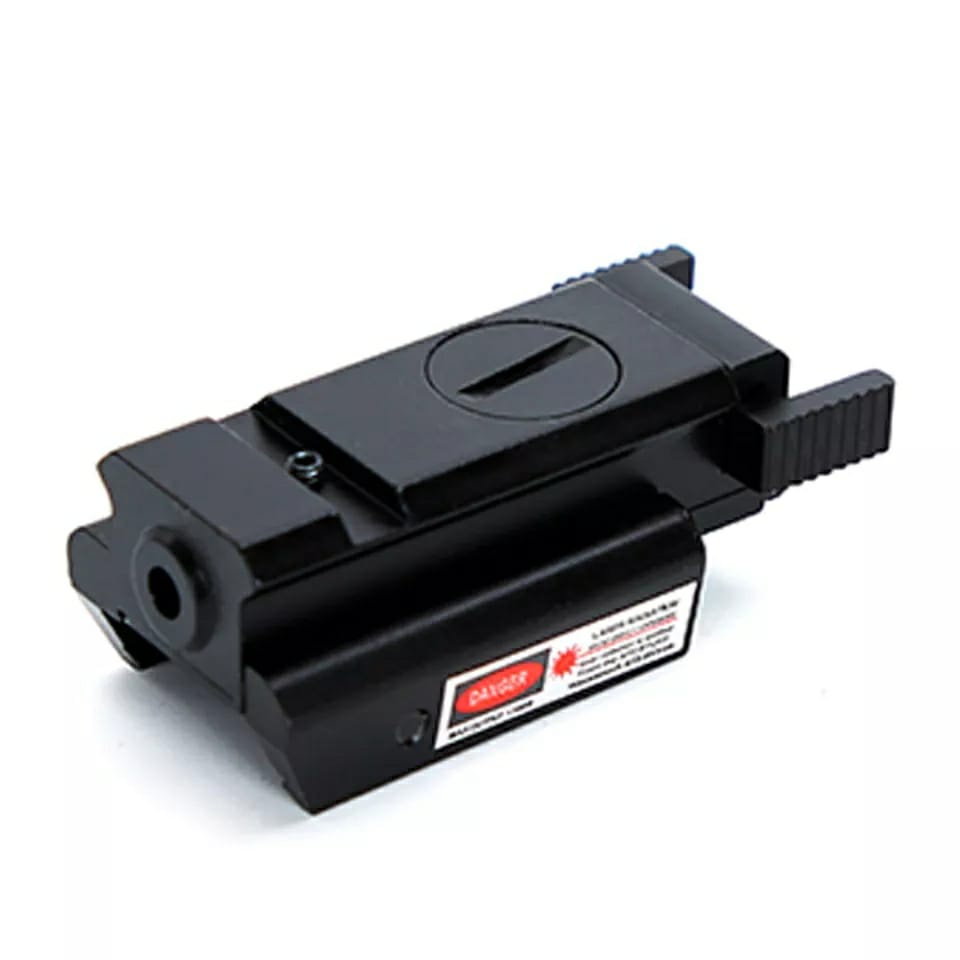 RED Laser Compacto Aluminum Picatinny Pistola Fuzil Mira Airsoft