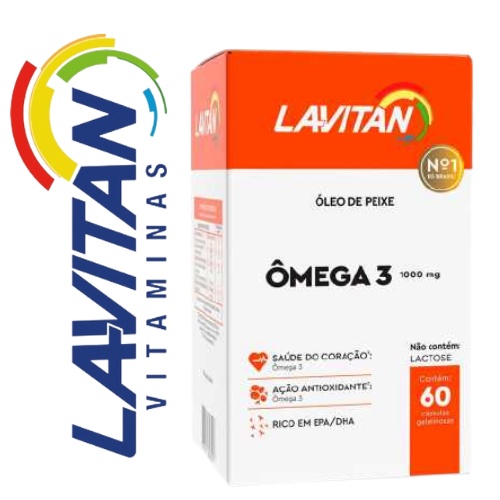 Omega 3 Lavitan 1000Mg 60 Capsulas Suplemento Vitaminico Envio