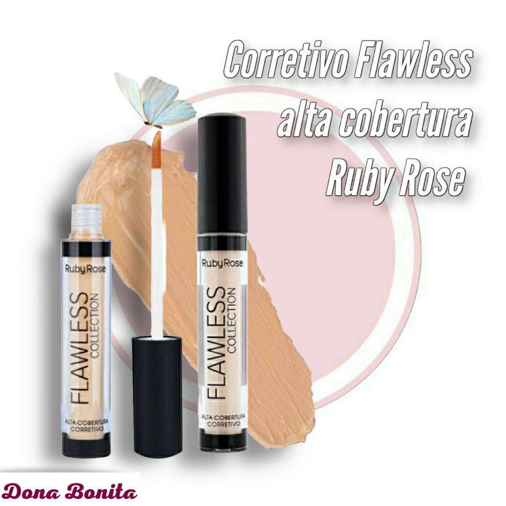 Corretivo FLAWLESS collection Rubi Rose Alta cobertura | Shopee Brasil
