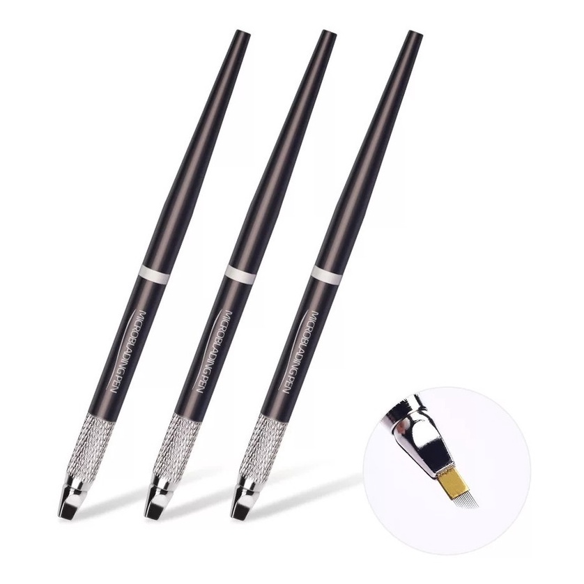 Caneta Tebori Para Microblading Micropigmentacao de Sobrancelhas Pigmentadas