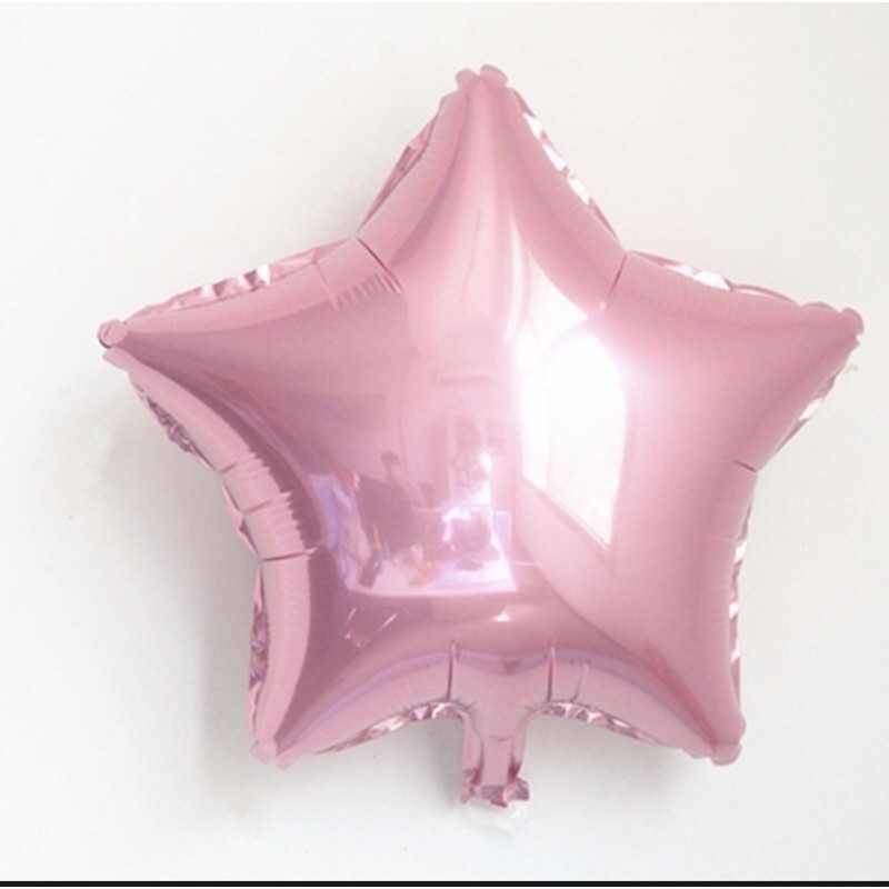 Kit com 5 Balão metalizado estrela 40cm  balões em Oferta na Shopee