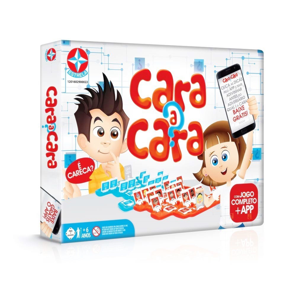 Jogo Cara A Cara Com Aplicativo Tabuleiro Infantil Estrela