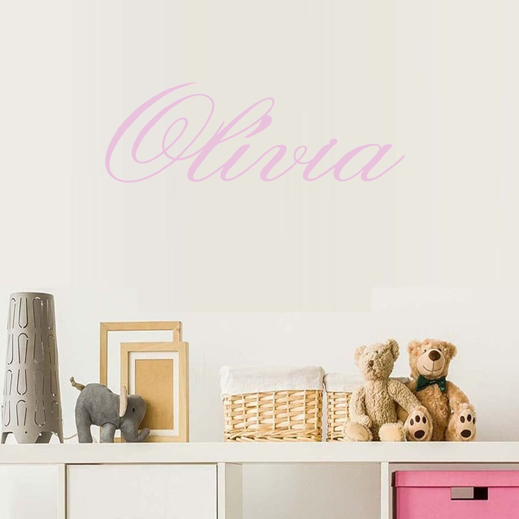 Nome Personalizado Quarto de Criança Bebê Kids Rosa Feminino Menina MDF Decoração