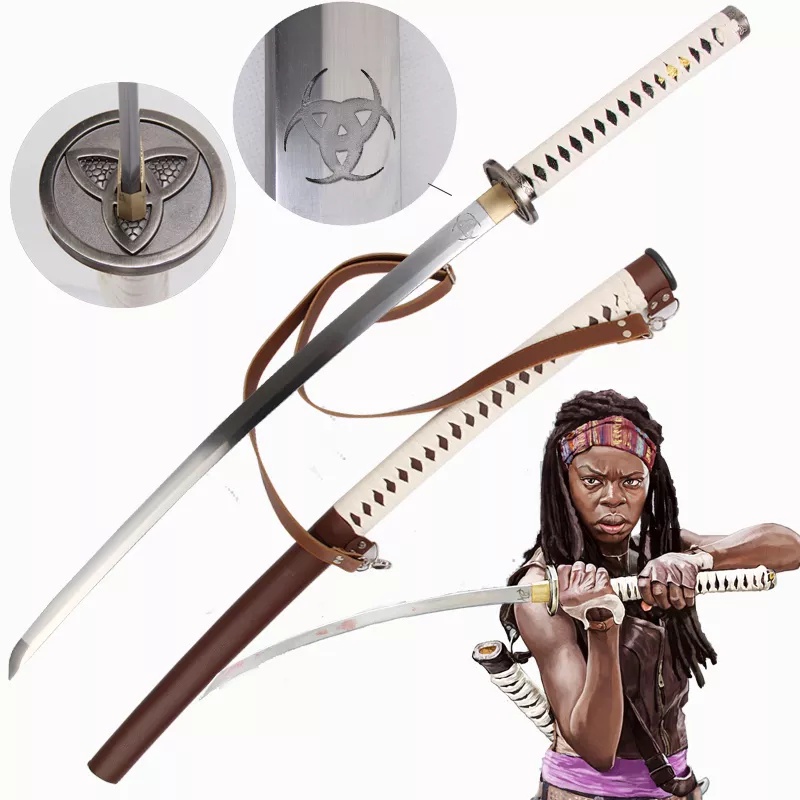 Katana Espada Afiada Funcional Michone The Walking Dead