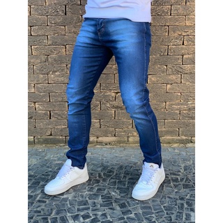 Calça Skinny Jeans Com Lycra Elastano Masculina