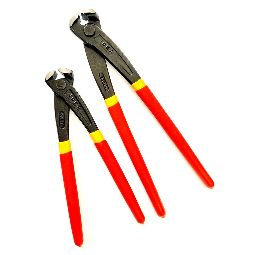 2 Alicate Torques Armador 8 E 10 Pol (200/250mm) Turquesa Profissional Cabo Emborrachado