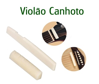Rastilho e Nut de OSSO 100% Natural Para Violão Aço Canhoto em Oferta na Shopee