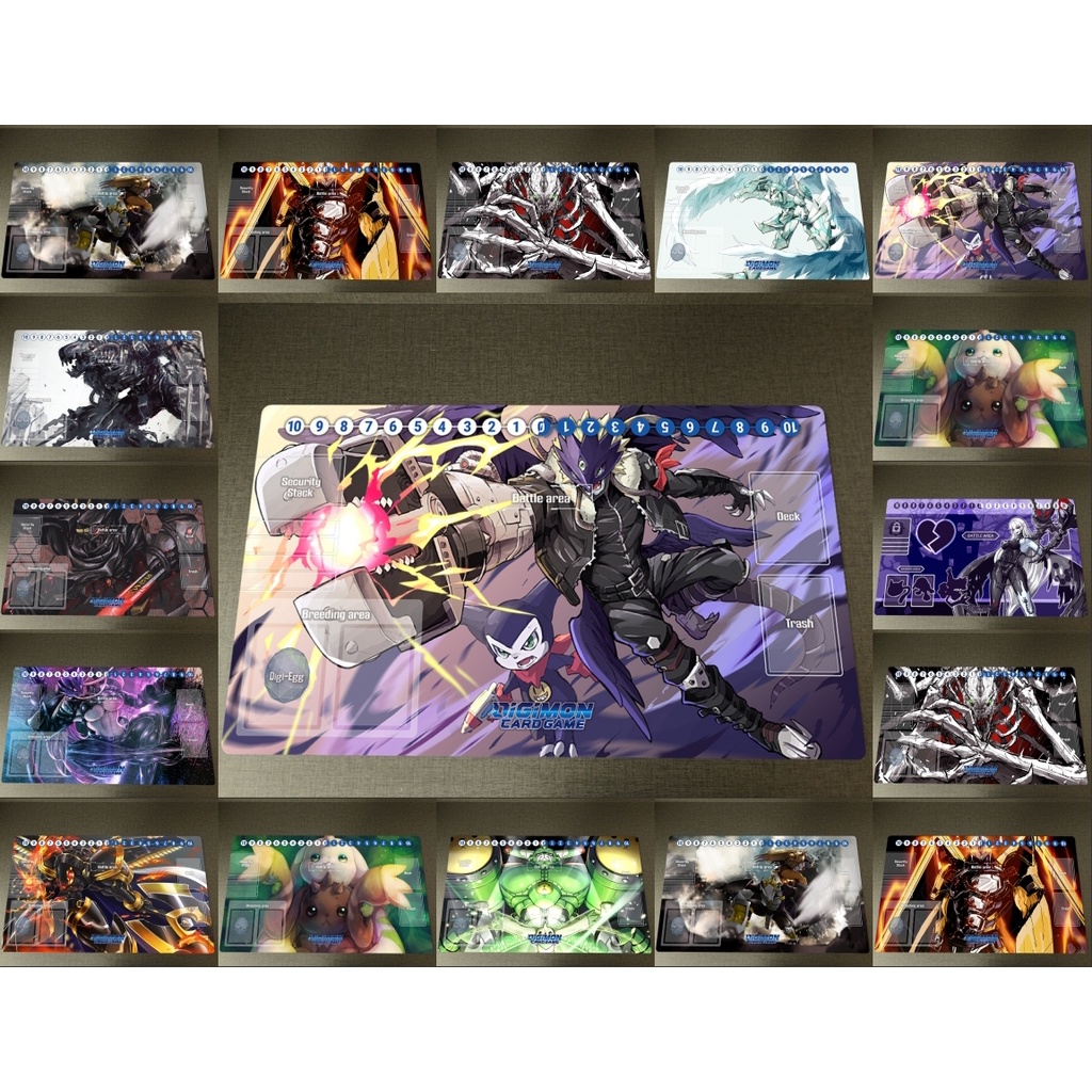 Digimon playmat dtcg ccg tcg mat trading card game anime jogo de