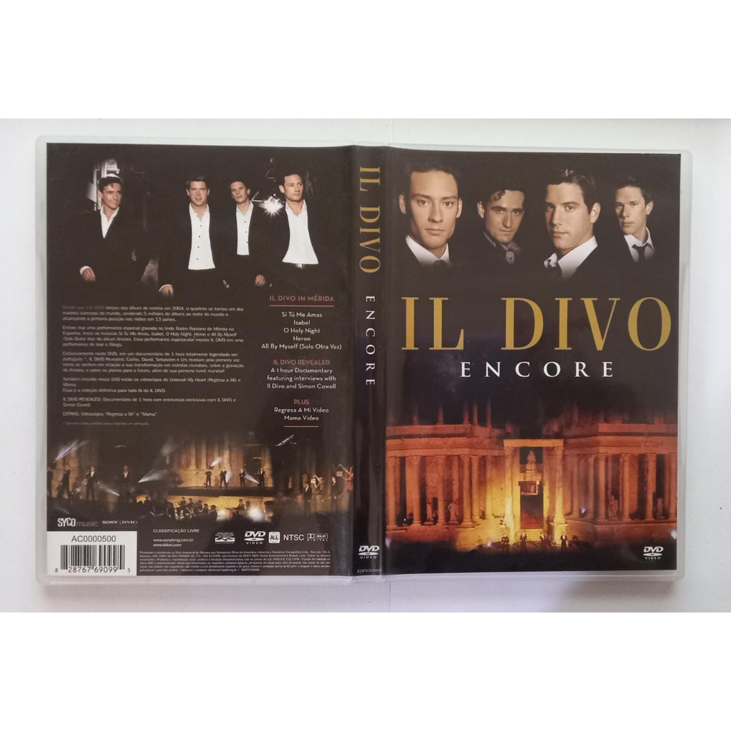 DVD Il Divo Encore