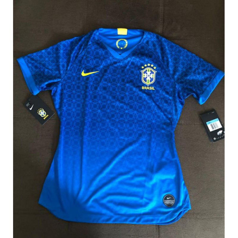 Camiseta do Brasil Masculino Azul Onça - LanShop