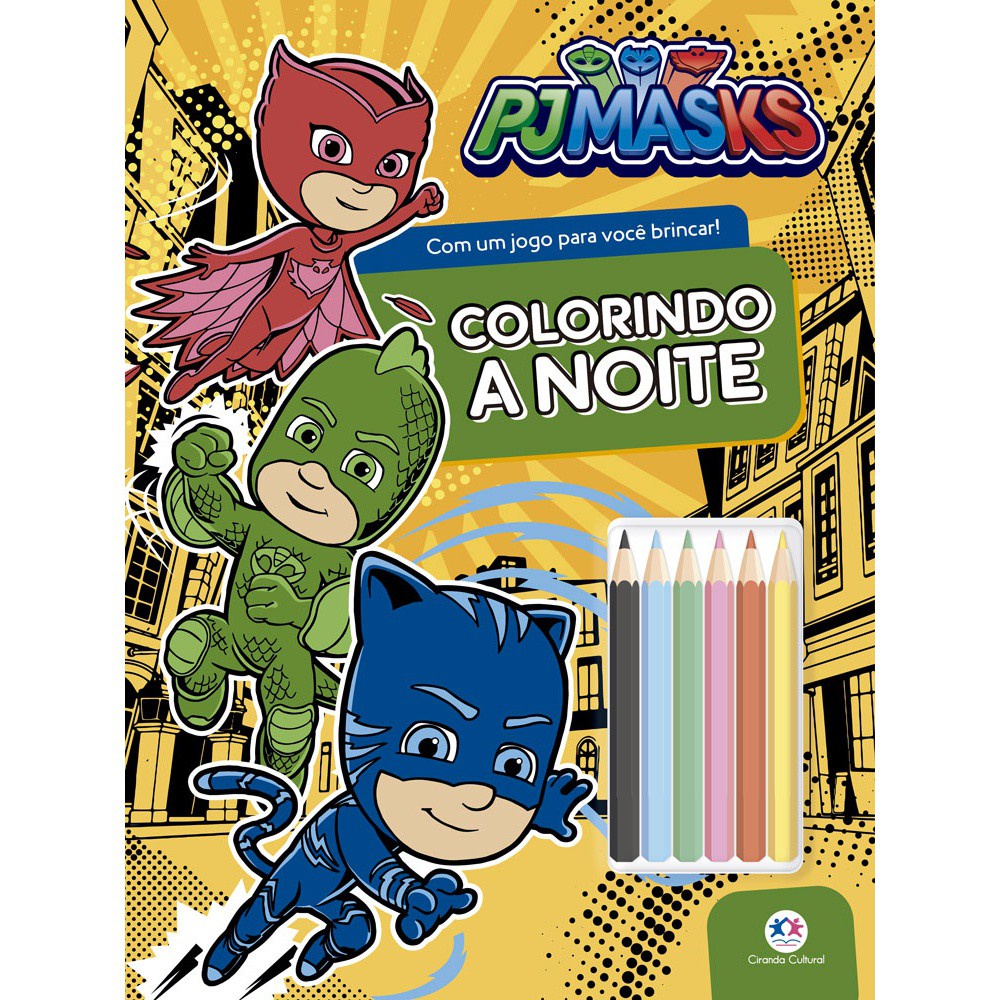 Livro - Pj Masks: Colorindo a noite - Ciranda Cultural em Oferta na Shopee