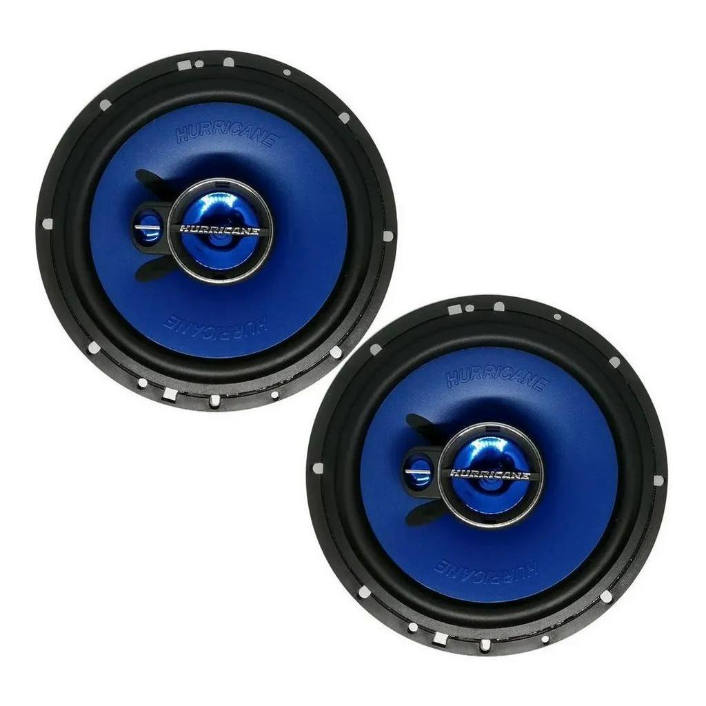 Par Alto Falante 6" Hurricane Triak 6 Polegadas 100w Rms 4 Ohms Triaxial - Spare Parts and Accessories for Vehicles