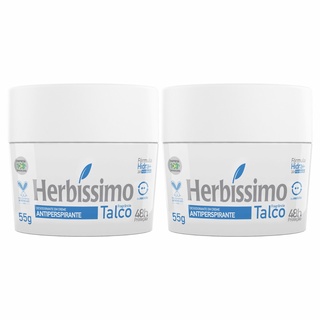 Kit 2 Desodorantes Em Creme Herbíssimo Talco 55g