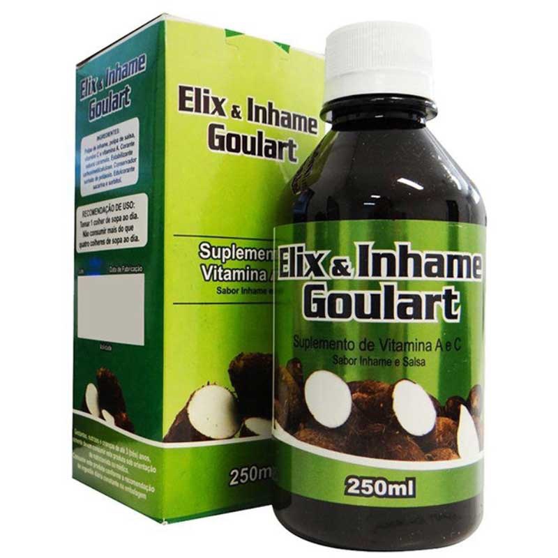 Elixir de Inhame Goulart 250mL sangue limpo depurativo anti-acne limpeza de pele barato full