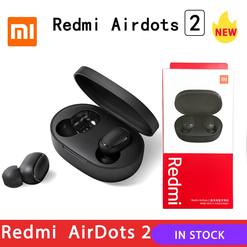 Fone De Ouvido Xiaomi Redmi Airdots 2/s ORIGINAL Verdadeiro Sem Fio Wireless Bluetooth 5.0 Estéreo Bass jogos