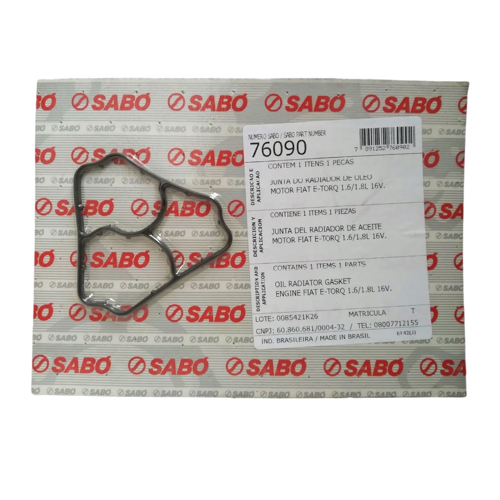 Junta Do Suporte Filtro De Óleo Palio 1.6 16v 2010/... E-TORQ em Oferta na Shopee