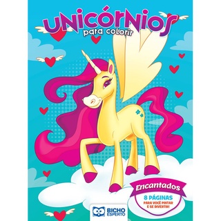 Livro Para Colorir Unicórnios - Encantados