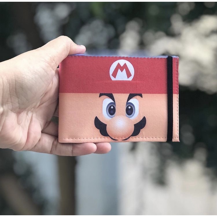 Carteira Slim Jogo Super Mario Super Nintendo