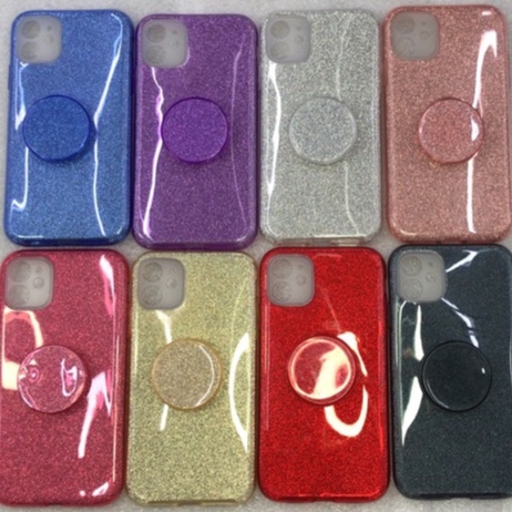 Capa Para Celular Com Brilho Capinha Brilhosa G7/G7 PLUS/G7 POWER Glitter Com Pop Suporte Colorida G7/G7 PLUS/G7 POWER