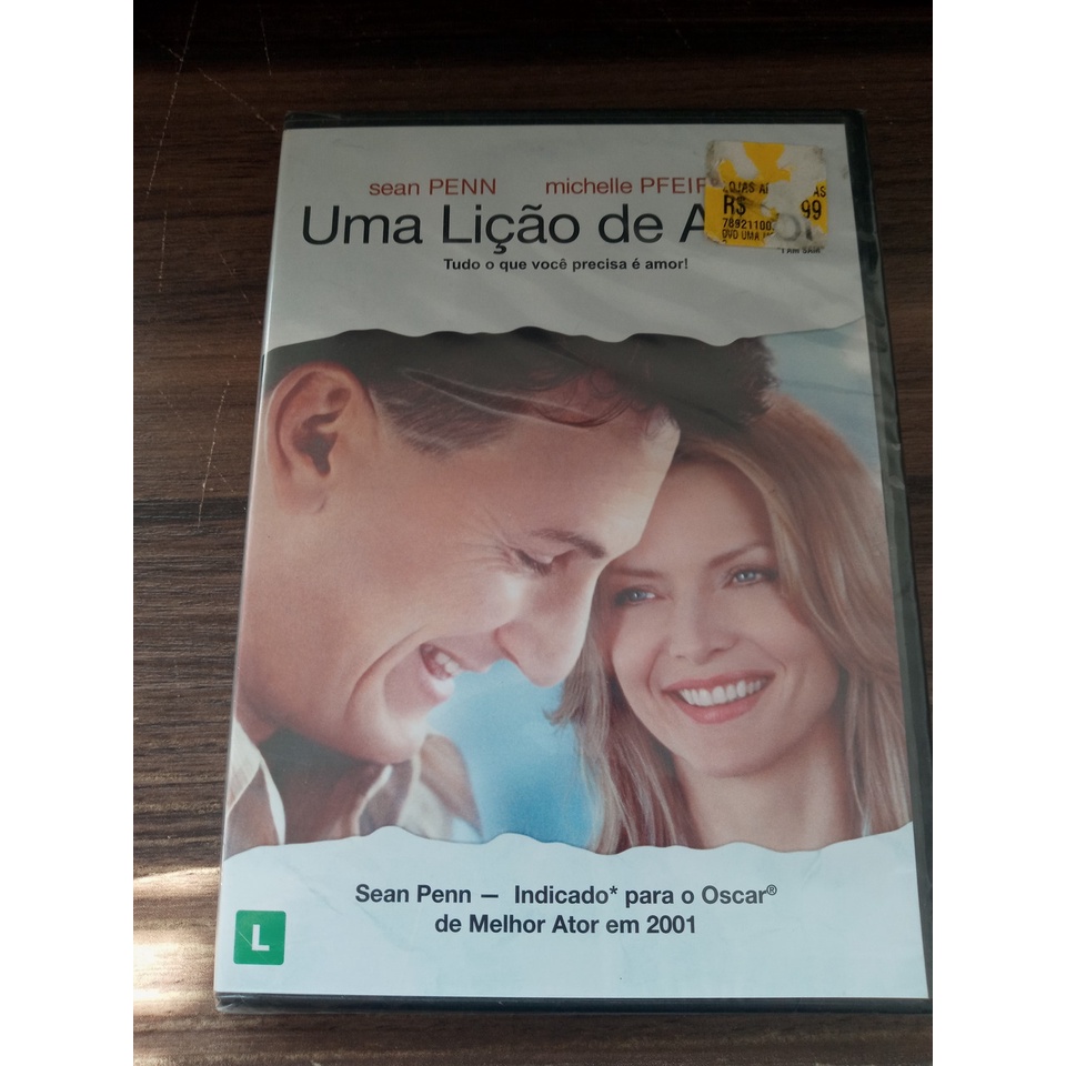 DVD Uma Lição de Amor com Sean Penn indicado para Oscar de Melhor Ator