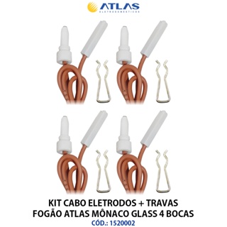 Kit Eletrodo Fogão Atlas Mônaco 4 Bocas 100% Original em Oferta na Shopee