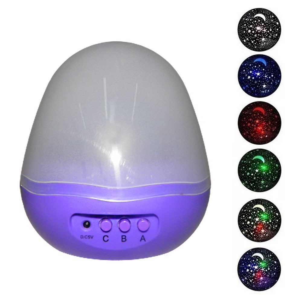 Luminaria Lampada Galaxia Ceu Estrelas Criança Projetor Decoraçao Iluminaçao Rotativa