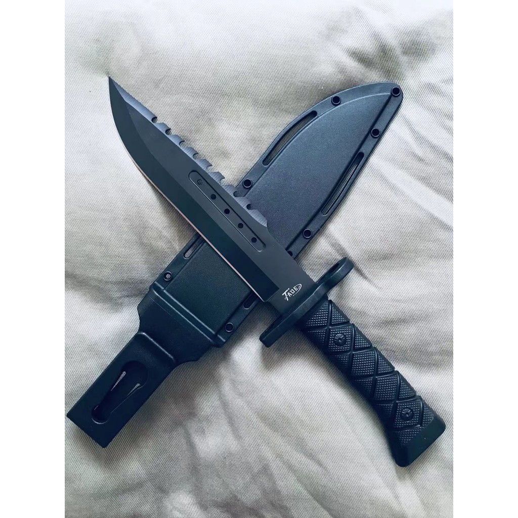 Faca Tatica Militar 34cm Bowie Buschraft Taue Sobrevivencia Taue YKD-14