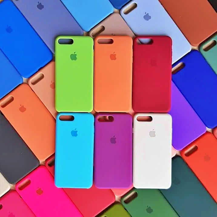 Capa Capinha Case de Silicone com Interior Aveludado Premium - IPhone 7/8 Plus
