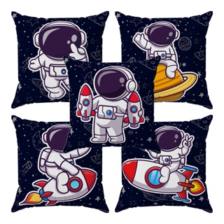 Kit 5 almofadas cheias decoração infantil Astronauta Baby 30x30cm em Oferta na Shopee