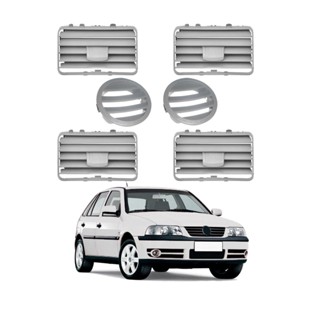 Jogo Grades Difusor de Ar Gol Parati Saveiro G3 2000/05 6 Peças Cinza em Oferta na Shopee