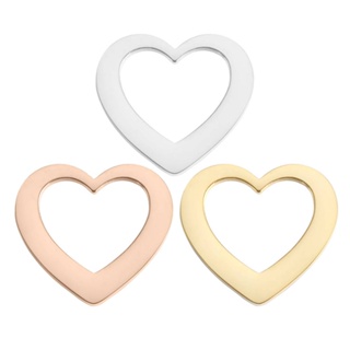 diy hollow heart Shape Charme Em Forma De Coração engrave Nome Pingente Colar Pulseira Acessórios em Oferta na Shopee