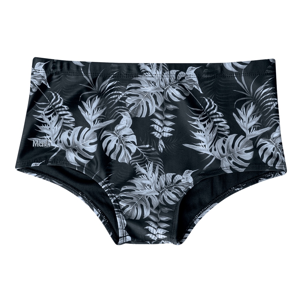 SUNGA MASH SLIP SUNGÃO ESTAMPADO FOLHAGEM PRAIA NATAÇÃO