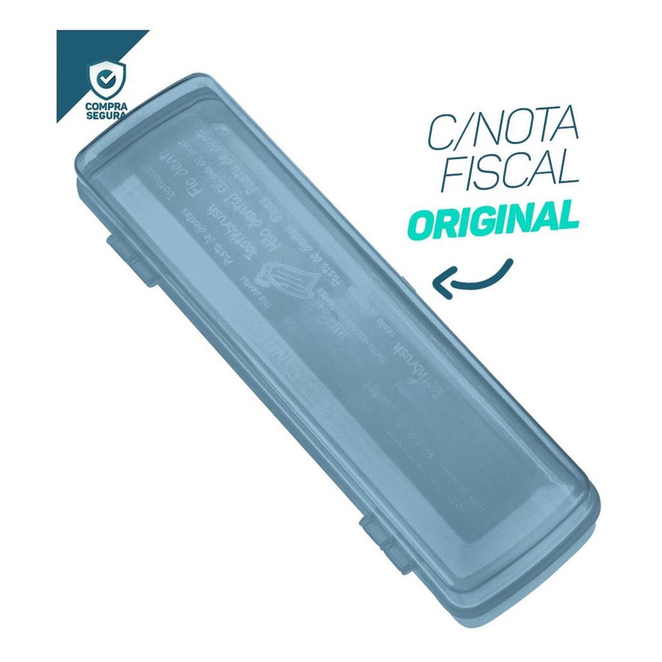 Estojo Porta Escova De Dentes Portatil Plastico Viagem Cores — imagem 2 de 2