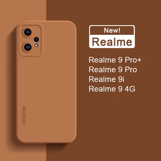Capa Flexível De Silicone Líquido Original Oficial Anti-Impacto Para Realme 9 Pro+ 9i Pro Plus + 4G