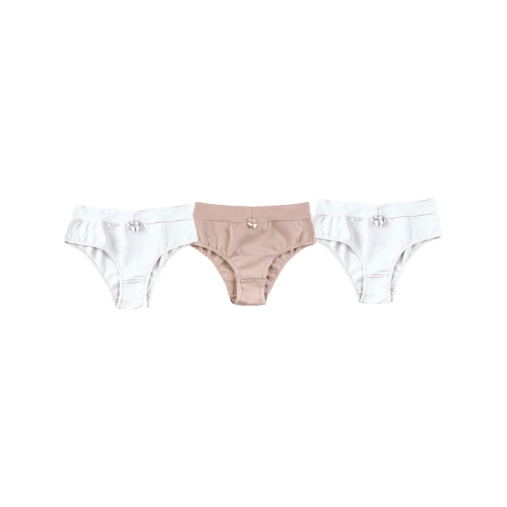 Kit com 3 Calcinhas Alta Hering 777r em Oferta na Shopee