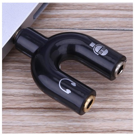 Adaptador Splitter Cabo Fone Microfone Headset Lapela P2 / P3 Áudio Cores Aleatória
