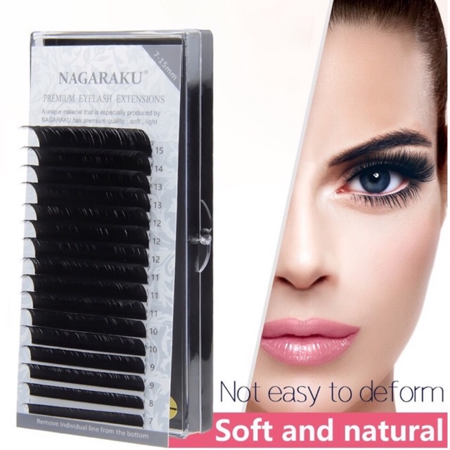 Cílios Nagaraku Fio A Fio Volume Russo E Mega Alongamento Extensão de Cilios Adesivo Retenção Cola em Oferta na Shopee