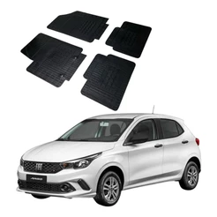 Jogo 4 Pecas Tapete Automotivo Especifico Fiat Argo 100% Borracha Borcol 4 Pc.