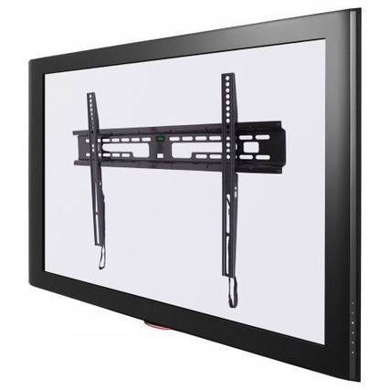 HD 598 L  Suporte Fixo para TV LCD/Plasma/LED de 32" a 80" Cor: Preto Trava Soft Lock; Ultra Slim, a TV fica apenas 28mm distante da parede, gancho de parede, apoio para tv