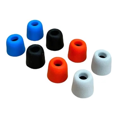 Borrachinha Colorida Para Fone De Ouvido Ponteiras - Espuma Expansiva Ultra Resistente (kz, Qkz, Cca, Shure, Moxpad, Trn, Entre Outros In Ears)