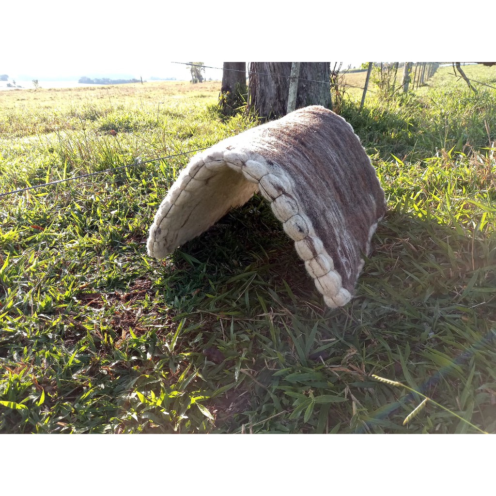 Manta Batida Prensada Xergão Baixeiro-escura E Branca-bmt REF:02SL