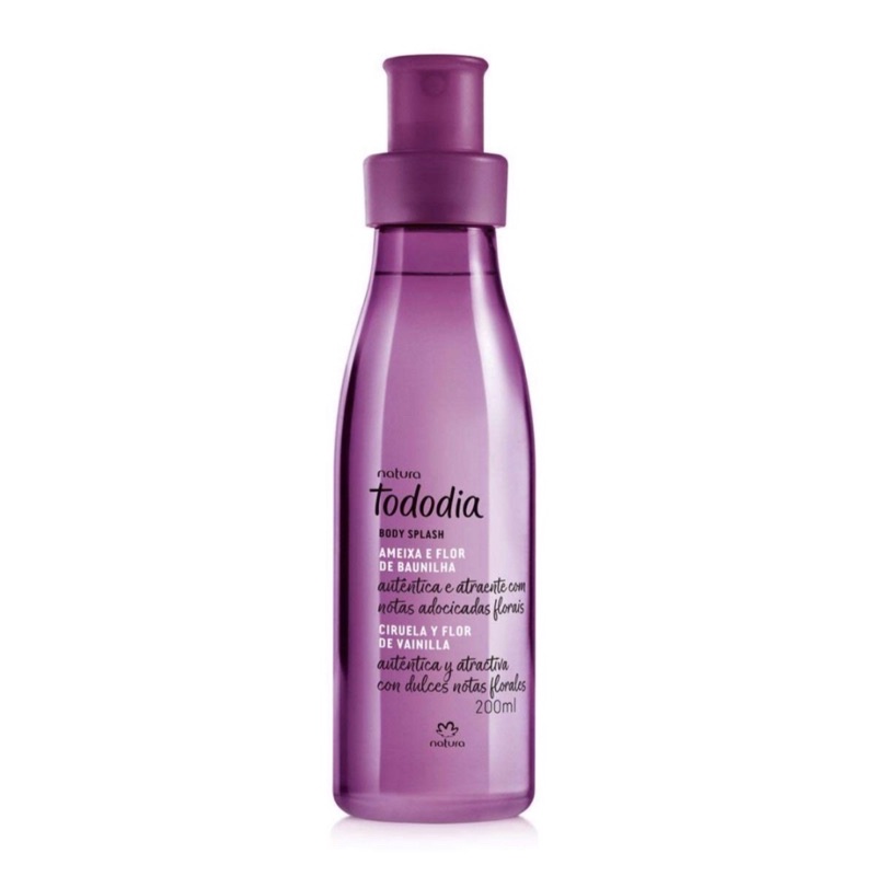 body splash natura todo dia ameixa e flor de baunilha 200ml | Shopee Brasil